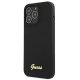 Guess Silicone Case Silicone Script Gold Logo Black