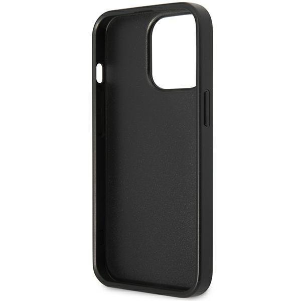 Apple iPhone 13 Pro 6.1'' Guess 4G Triangle Logo Cardslot Case Cover, Black (1)