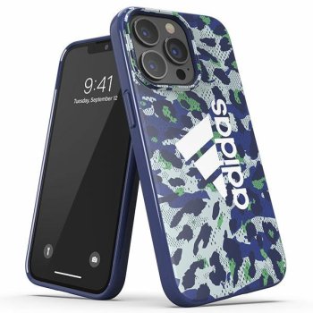 Adidas iPhone 13 / 13 Pro Case OR Snap Case Leopard, Blue