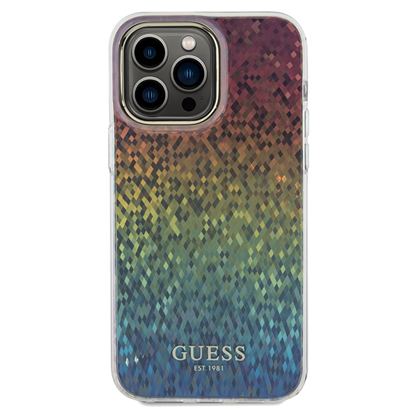 Guess IML Faceted Mirror Disco Iridescent case for iPhone 13 Pro / 13 - multicolor (1)