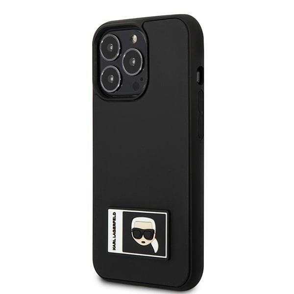 Apple iPhone 13 Pro 6.1" Karl Lagerfeld Ikonik Patch Case Cover (KLHCP13L3DKPK), Black (0)