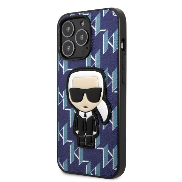 Apple iPhone 13 Pro Max 6.7" Karl Lagerfeld Monogram Ikonik Patch Case Cover (KLHCP13XPMNIKBL), Blue (0)