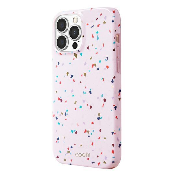 Apple iPhone 13 Pro Max 6,7" Uniq Etui Coehl Terrazzo Case Cover, Pink
