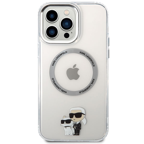 Apple iPhone 13 Pro Max 6.7" Karl Lagerfeld Iconic Karl&Choupette Magsafe Case Cover (KKLHMP13XHNKCIT), Transparent (1)