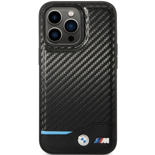 Apple iPhone 13 Pro Max 6,7" BMW Leather Carbon Case Cover (BMHCP13X22NBCK), Black (1)