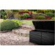 Plonos 103 Gallon Outdoor Storage Deck Box Waterproof for Patio Cushions, Black