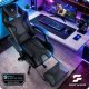 Gaming Chair with Footrest Specter Sofotel Ergonomic Swivel, black