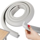 Soft Foam Protective Tape for Furniture Edges and Corners, 2m, Grey
