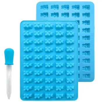 Silicone Molds for Making Candies and Jelly Bears + pipette