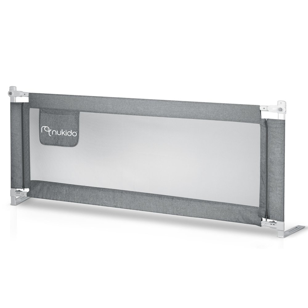 Bed Rail Guard for Toddlers 160 cm Nukido NK-227, grey (0)