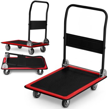 Platform Hand Truck Humberg HM-506 300kg, black-red