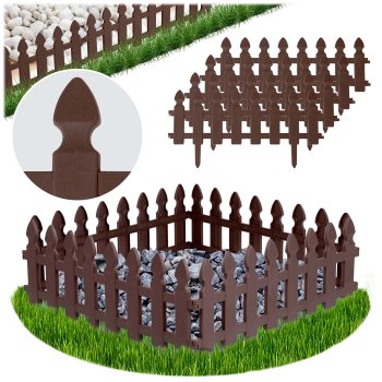 Garden Edging Plonos 240 cm PL-963 Landscape Border, brown