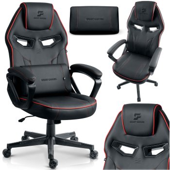 Ergonomic Swivel Gaming Chair Furon Sofotel Bucket Seat, black
