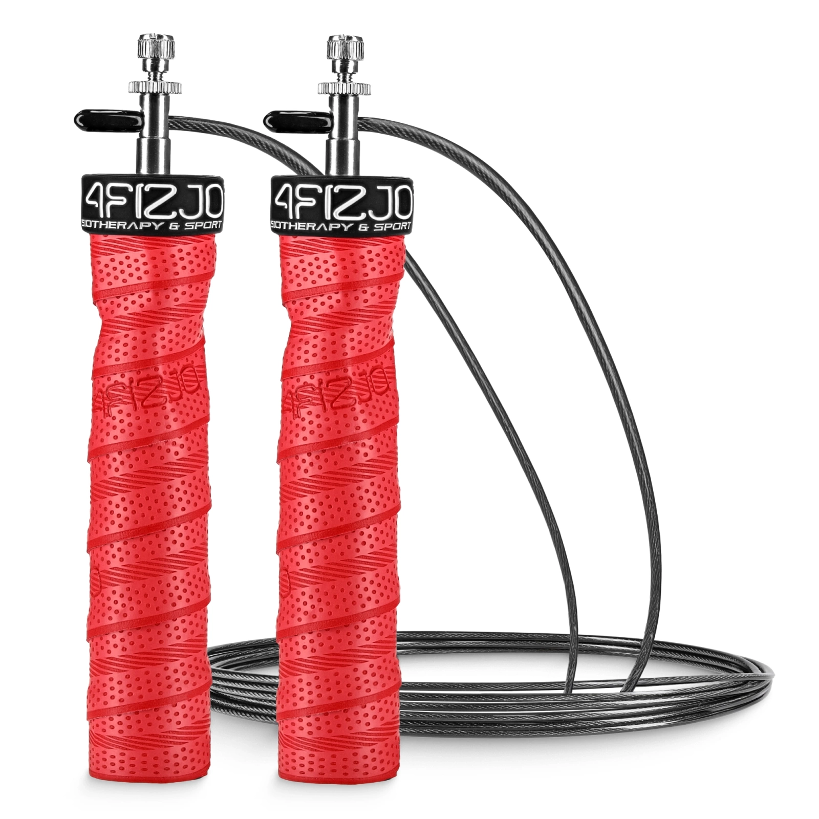 Weighted Boxing Jump Rope 4FIZJO Speed Rope 3m, Red