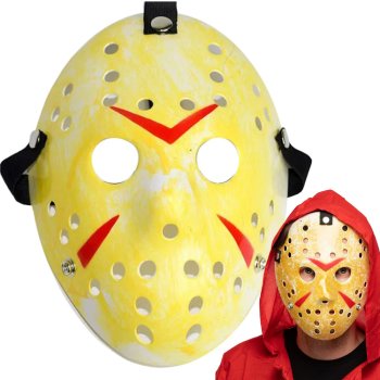 Jason hockey mask for Halloween, Friday the 13th, adult universal size