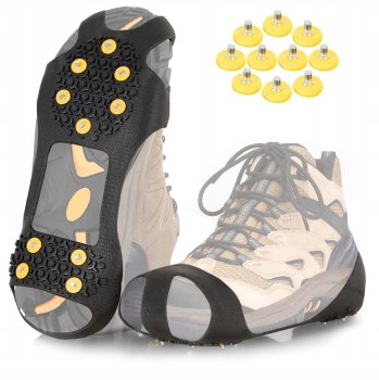 Ice Snow Traction Cleats Crampons Anti-Slip Snow Shoes Cleats for Men Women Hiking, Size 41-46