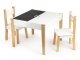 Kids Table and 2 Chairs Set with Chalkboard Top ECOTOYS