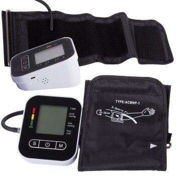 Automatic Electronic Upper Arm Blood Pressure Monitor with LCD Display and Arrhythmia Detection
