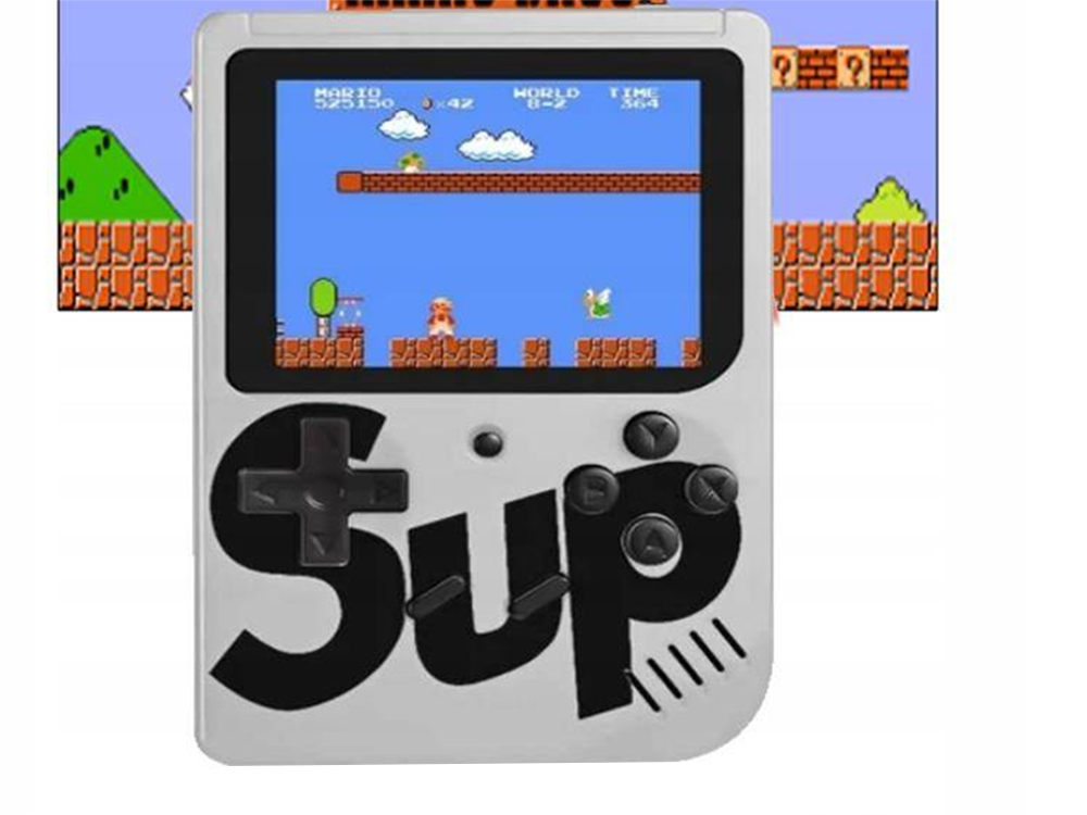 Mini Console Portable, Retro Games, 400 Games, 3.0", TV Connection, White (1)