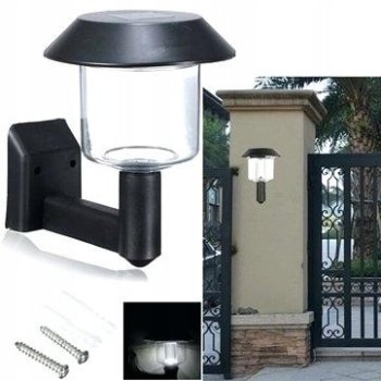 Garden Outdoor Night Wall LED Lamp with Solar Battery