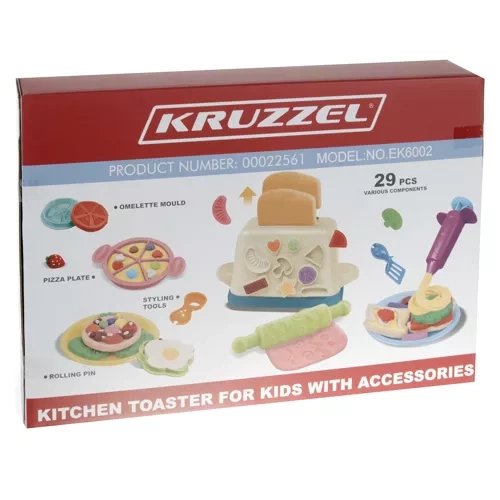 Creative Play Dough Set with Toaster and Pasta Maker Kruzzel 22561 (0)