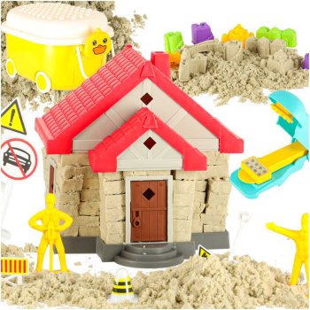 Creative Kinetic Sand Set 750g with House Molds and Figures
