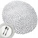 Round Lace Table Placemat, Ø 41 cm, Silver, 1 Pc