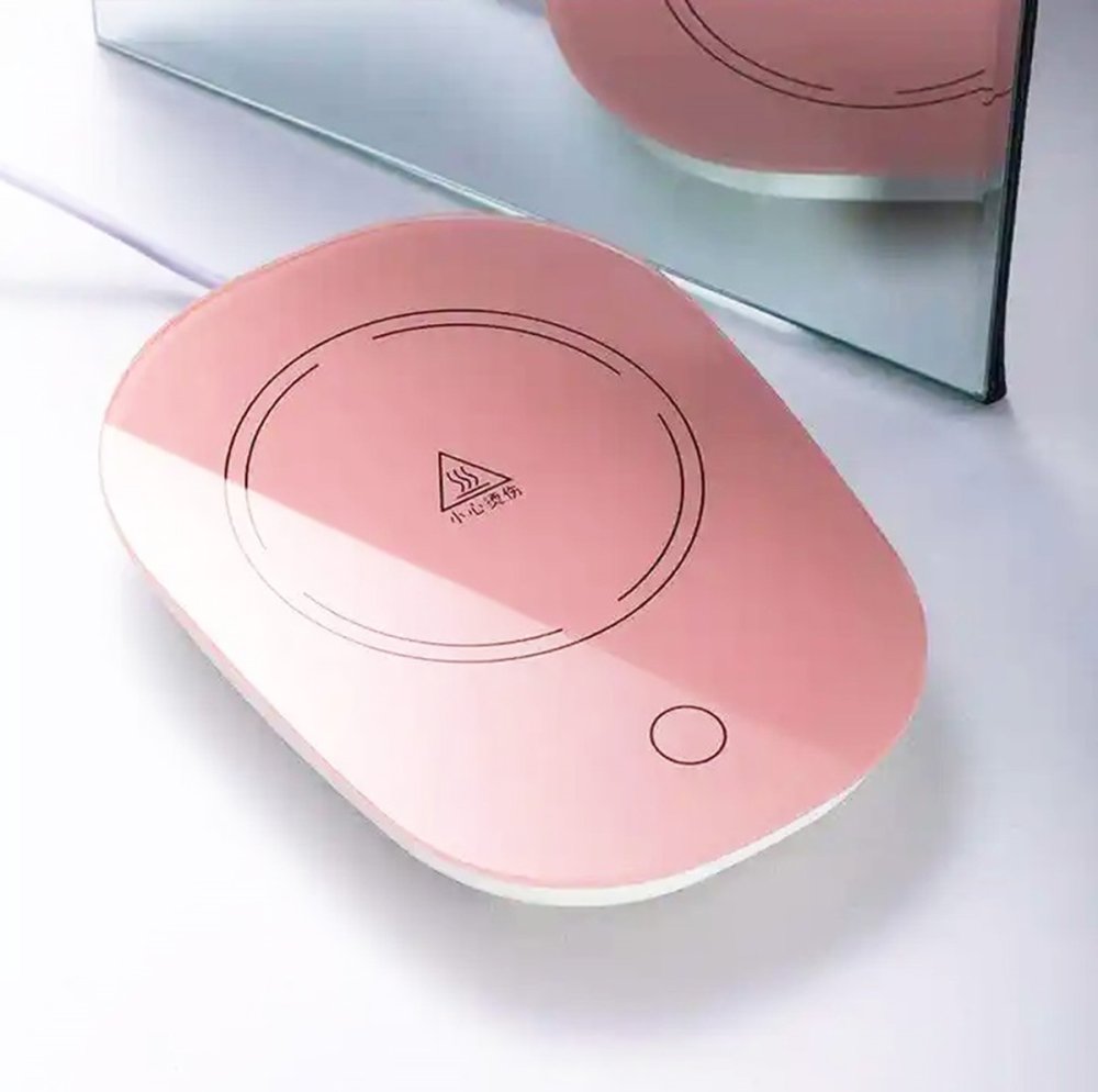 Electric Induction Cofee Cup Mug Heater Warmer, Pink (0)