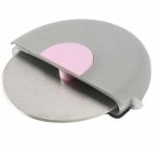 Round Pizza and Dough Cutter with Cover (8.5 cm, Stainless Steel)