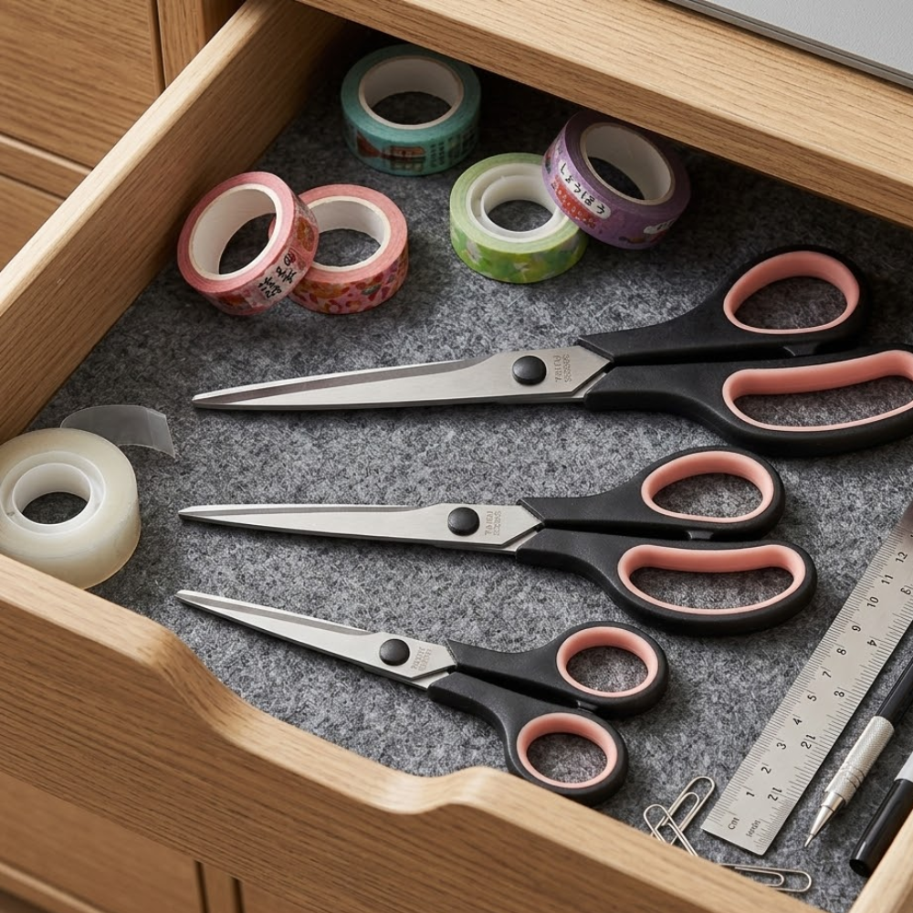 Universal Scissors Set 3-Piece Stainless Steel Danyson, Red Black (3)