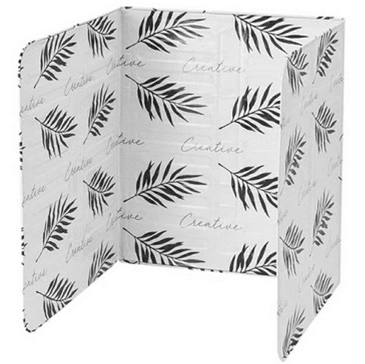 Aluminum Protective Screen Mat Against Splashes, Grease, Oil, for the Kitchen Stoves, 83x32cm, White