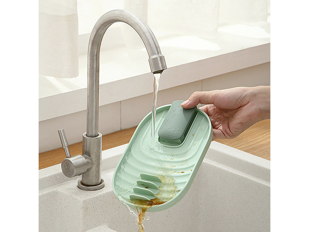 Spatula Spoon Rest Kitchen Utensils Drainer, Blue (3)