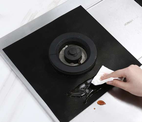 Reusable Gas Stove Protector Non-Stick Gas Stove Burner Cover Mat Pad Clean Liner for Kitchen, 4 pcs. (13)