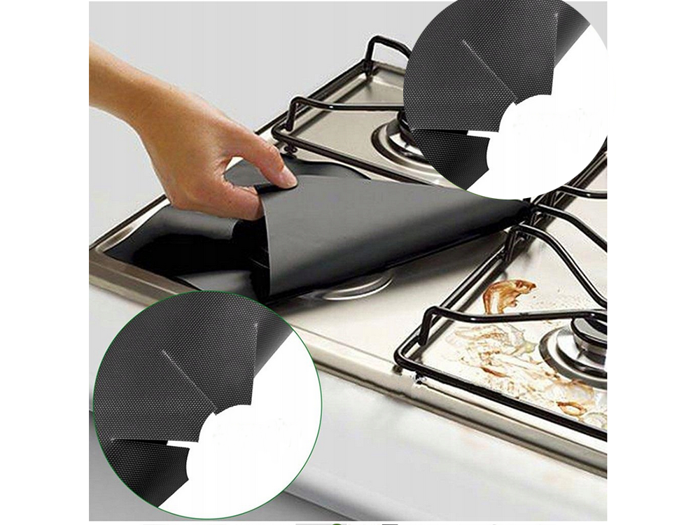 Teflon Gas Stove Burner Protection Mat, 4 pcs. (1)