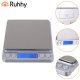 Digital Kitchen Scale Ruhhy 26507, 2000g/0.1g Precision Food Scale with 2 Trays