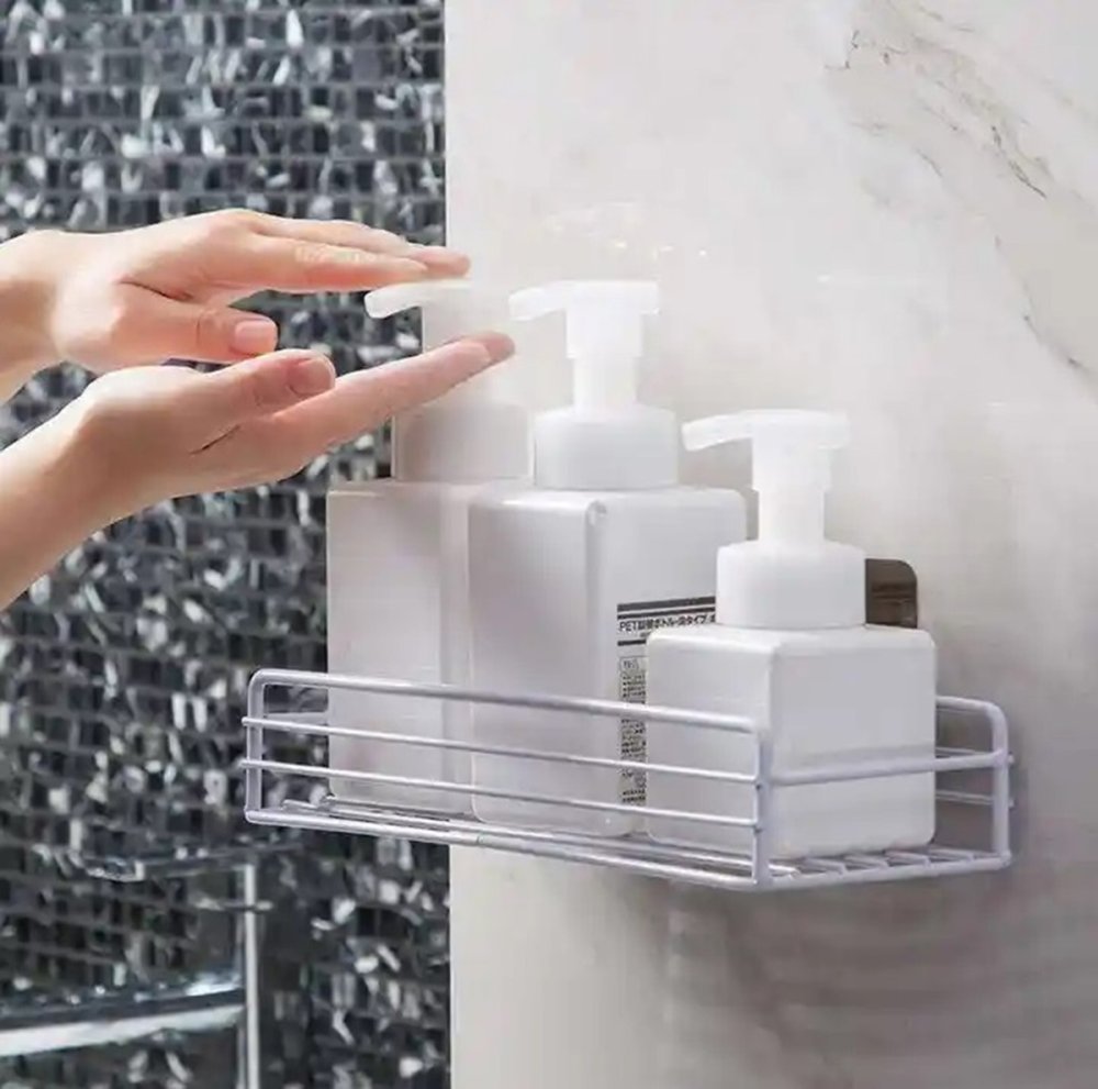 Self-Adhesive Kitchen Bath Shelf 27,5 cm, White (1)