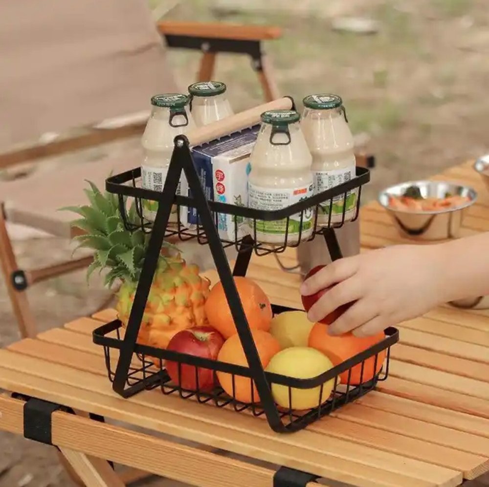 Metal Basket Holder for Fruits and Vegetables, 32 cm. (1)