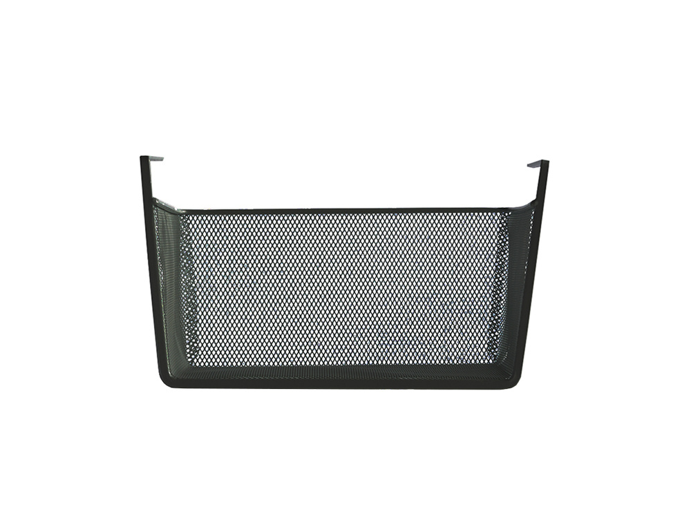 Basket metal basket suspended kitchen shelf hanging organizer under (1)