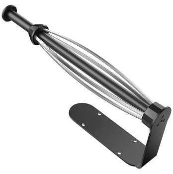 Wall-mounted stainless steel paper towel holder, black