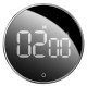 Portable Rotation Countdown Timer Clock Time with Alarm for Home Sport Kitchen, Black