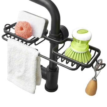Kitchen Shelf Sponge Holder Organizer for Faucet