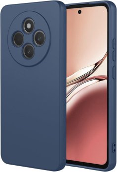 Xiaomi Redmi 14C Matt Silicone Color Case Cover, Blue