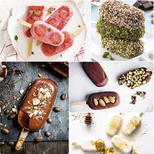 Ruhhy Silicone Mold for Ice Cream + 50 Sticks (6)