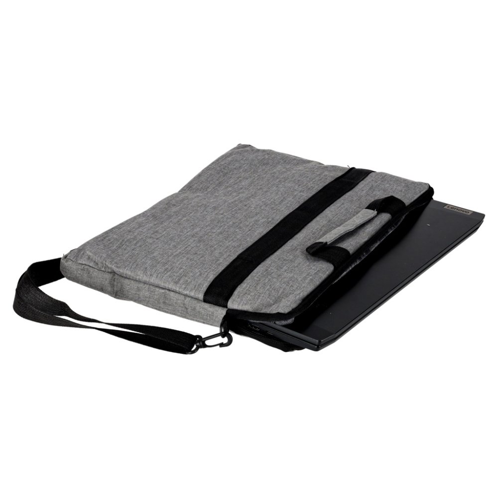 15.6 Inch Laptop Bag Briefcase with Shoulder Strap for Men Women, Grey (3)
