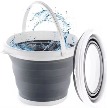 5L Collapsible Foldable Silicone Bucket with Handle