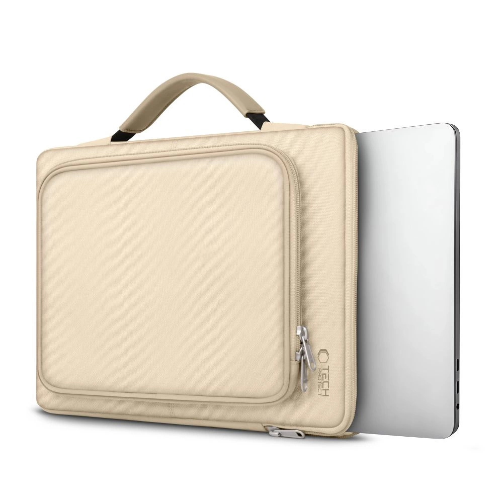 Tech-Protect Basic 13-14" Laptop, Notebook Bag, Beige (1)