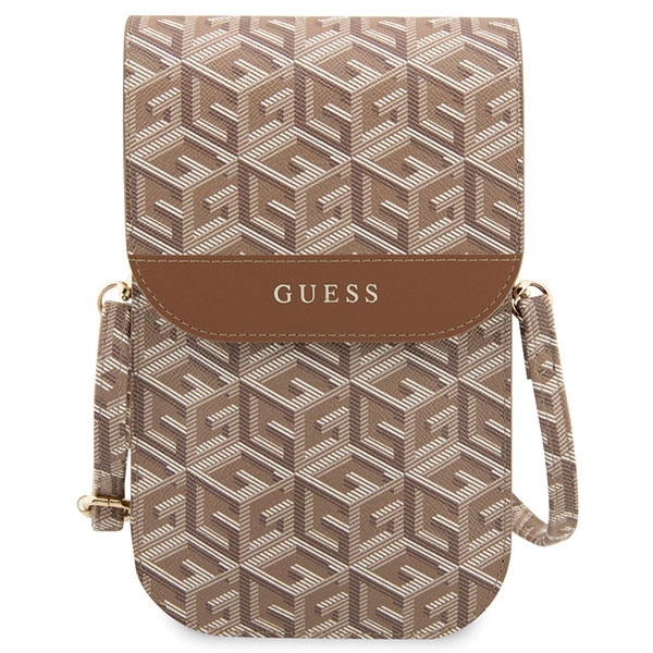 Guess Laptop Backpack Bag Handbag, Brown Gcube Stripe (0)