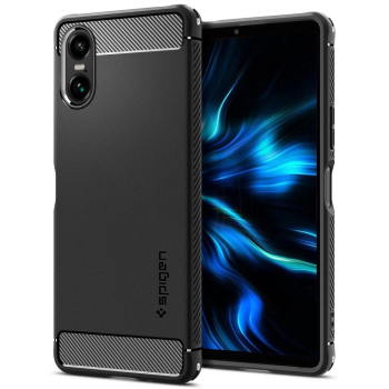 Sony Xperia 10 VI Spigen Rugged Armor Case Cover, Black