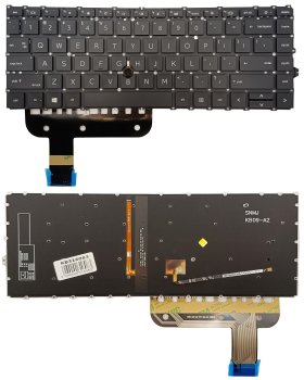 HP EliteBook 845 G7 Laptop Keyboard with Backlight and Trackpoint, black