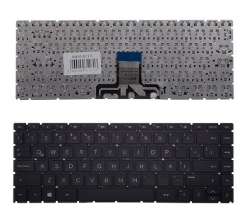 HP 240 G8 Laptop Keyboard, Without Frame, US Layout, Black